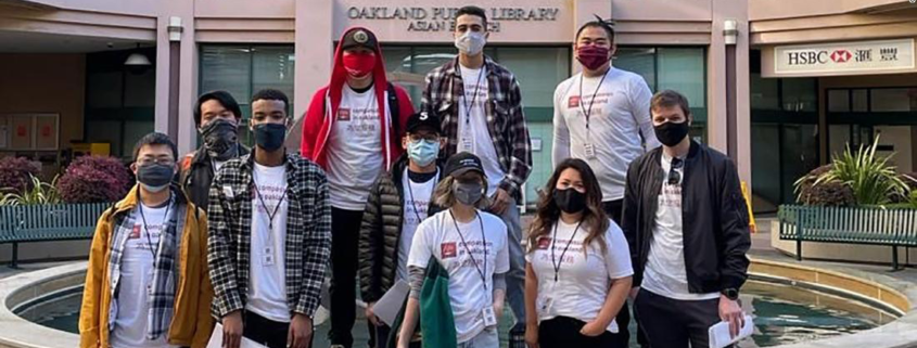 Hundreds of volunteers signed up to accompany older Asian Americans in Oakland's Chinatown neighborhood to help keep them safe.